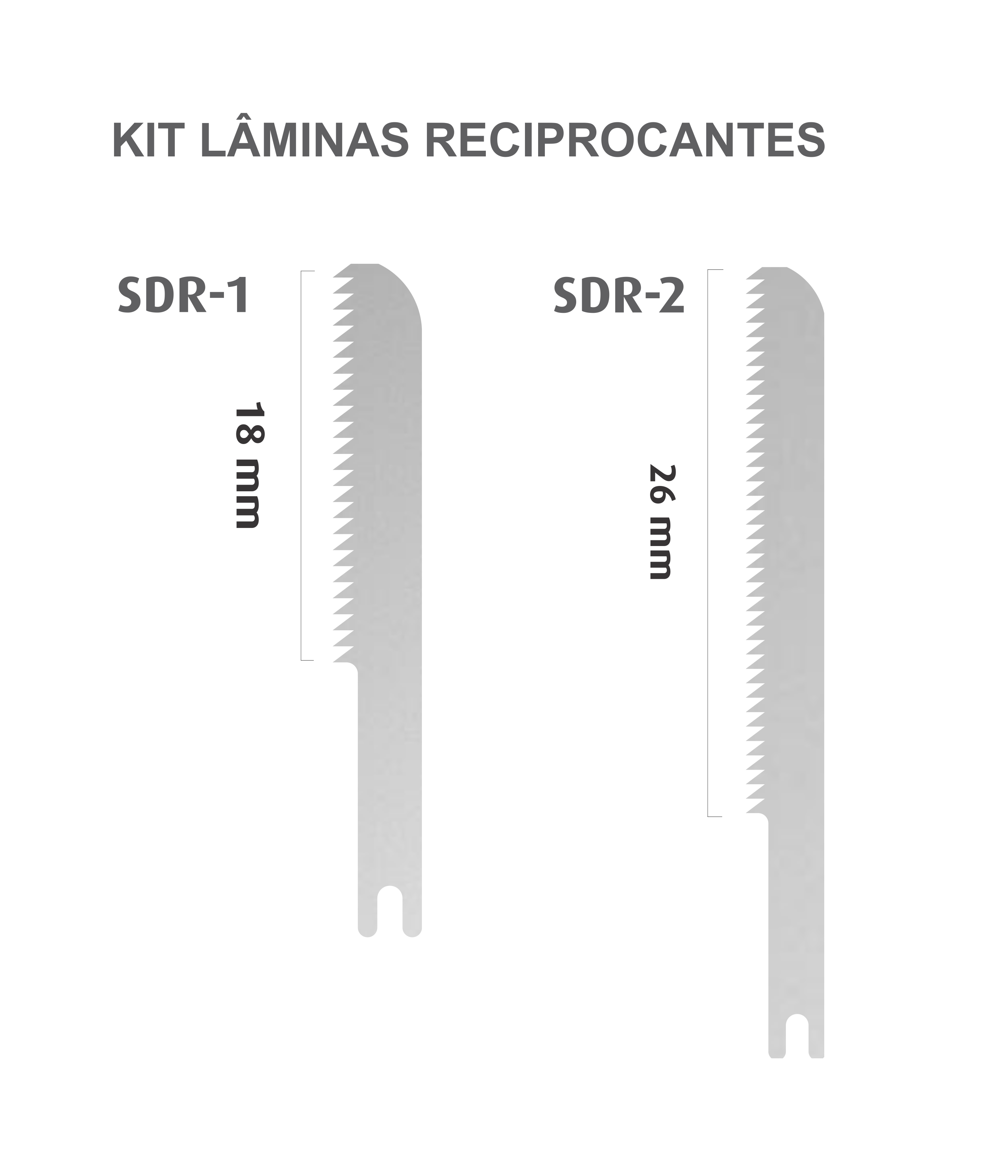 Kit Lâmina Reciprocante